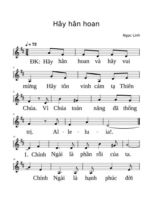 Hãy hân hoan - Ngọc Linh