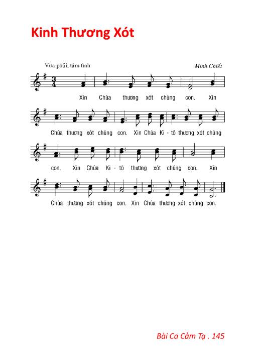 Sheet PDF of Bộ Lễ Bài Ca Cảm Tạ