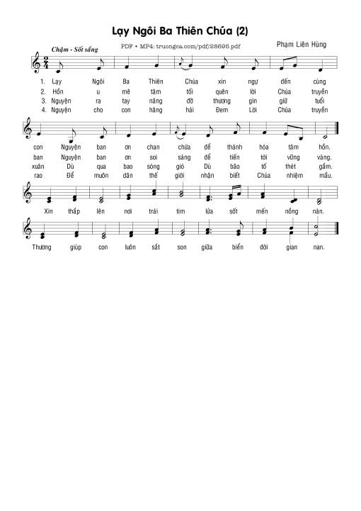 Lạy Ngôi Ba Thiên Chúa 2