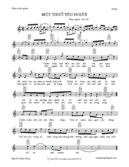 Một thuở yêu người