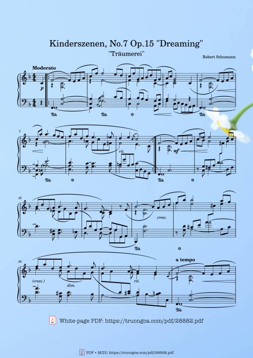 Traumerei Kinderszenen Piano