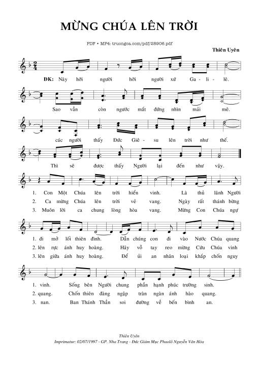 Mừng Chúa Lên Trời