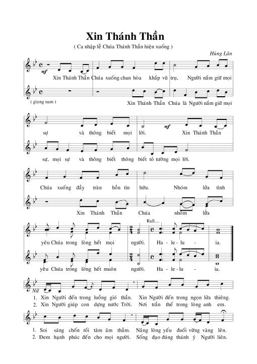 Xin Thánh Thần - Hùng Lân