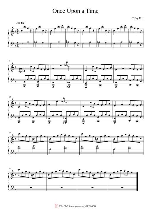 Once Upon a Time Piano