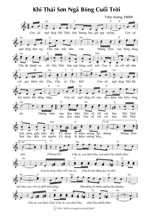 Khi Thái Sơn ngả bóng cuối trời