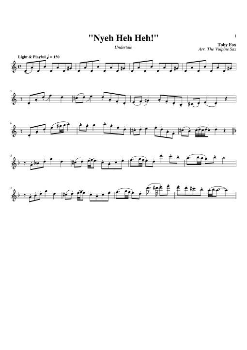 Nyeh Heh Heh! - Toby Fox