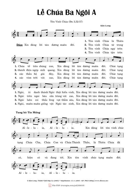 Thánh Ca Đaniel (Cbna)