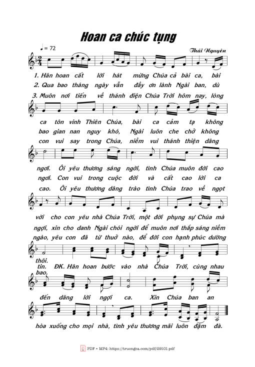 Hoan Ca Chúc Tụng