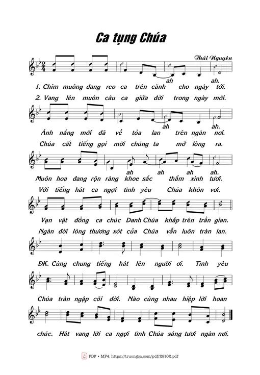 Ca Tụng Chúa - Thái Nguyên