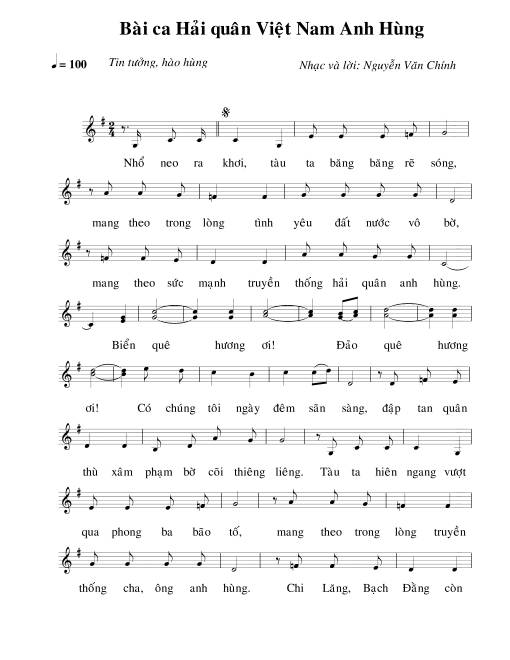 Bài ca hải quân Việt Nam anh hùng