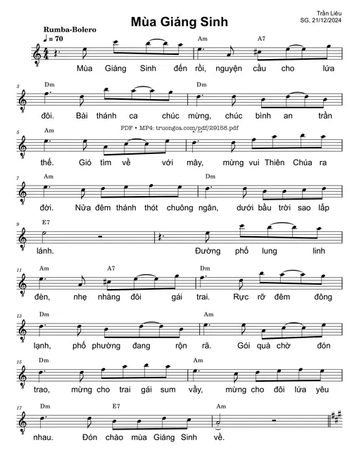 Mùa Giáng sinh - Trần Liêu