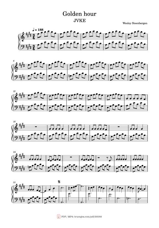 Golden hour Piano - Wesley Steenbergen