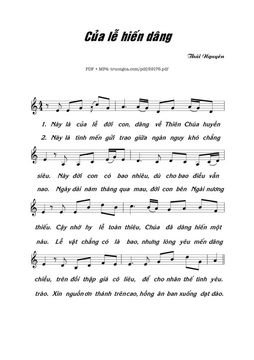 Của Lễ Hiến Dâng