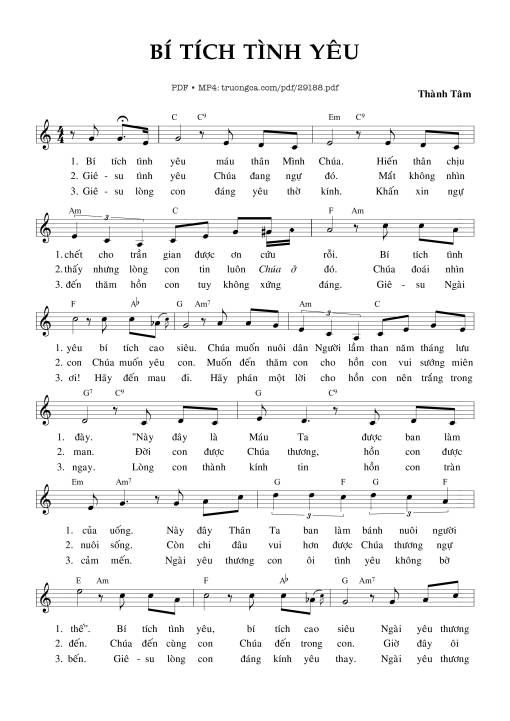 Bí Tích Tình Yêu