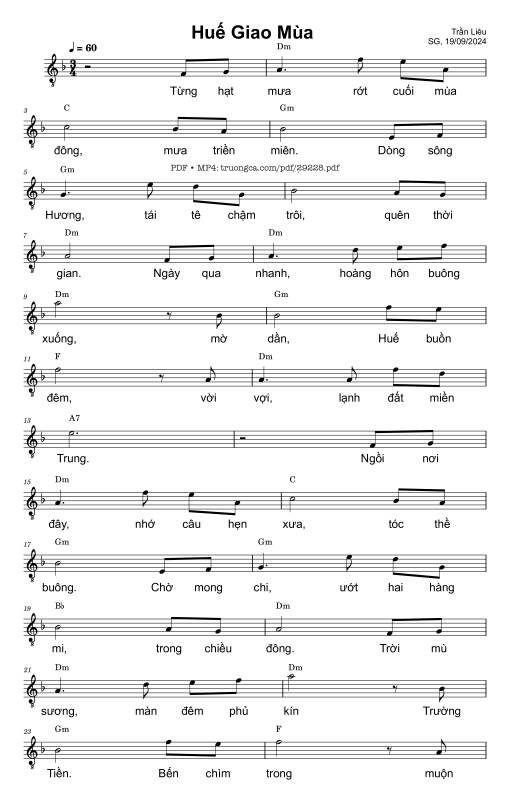 Huế giao mùa - Trần Liêu