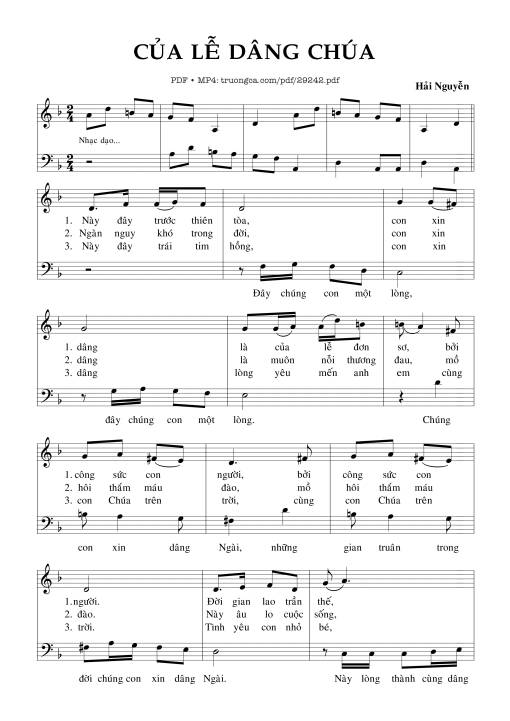 Của Lễ Dâng Chúa