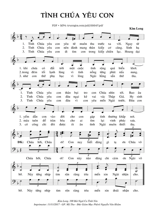 Tình Chúa Yêu Con