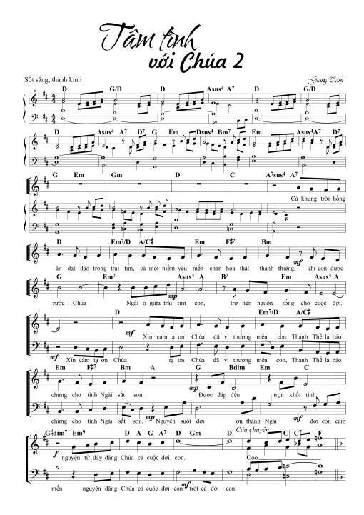 Sheet PDF of Tâm Tình Với Chúa 2