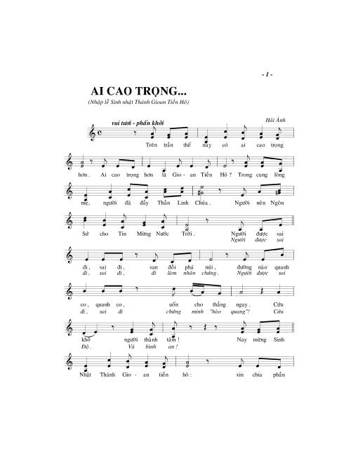 Ai Cao Trọng - Hải Ánh