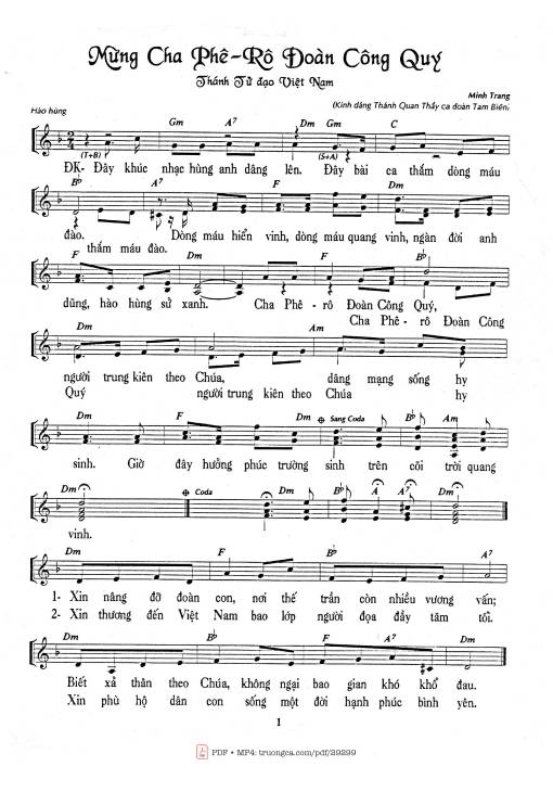 Mừng cha Phêrô Đoàn Công Quý