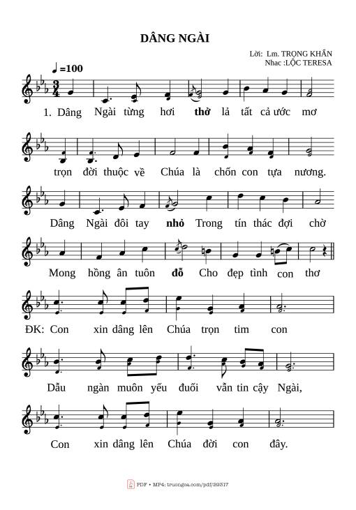 Dâng ngài - Trọng Khẩn