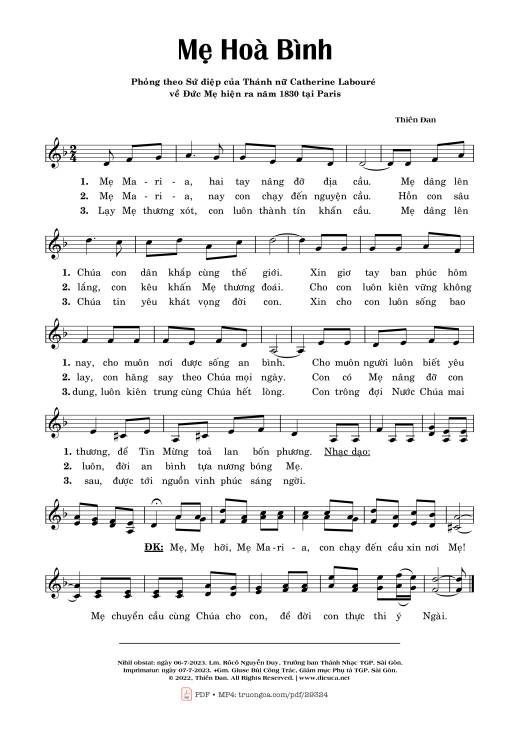 Mẹ Hoà Bình - Thiên Đan