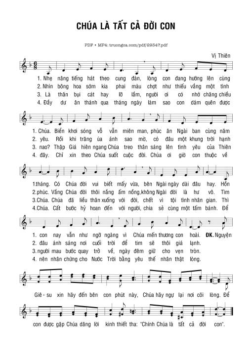 Chúa Là Tất Cả Đời Con