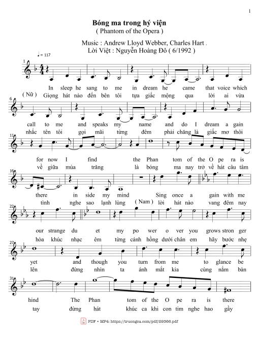 Bóng ma trong hý viện (The phantom of the opera)