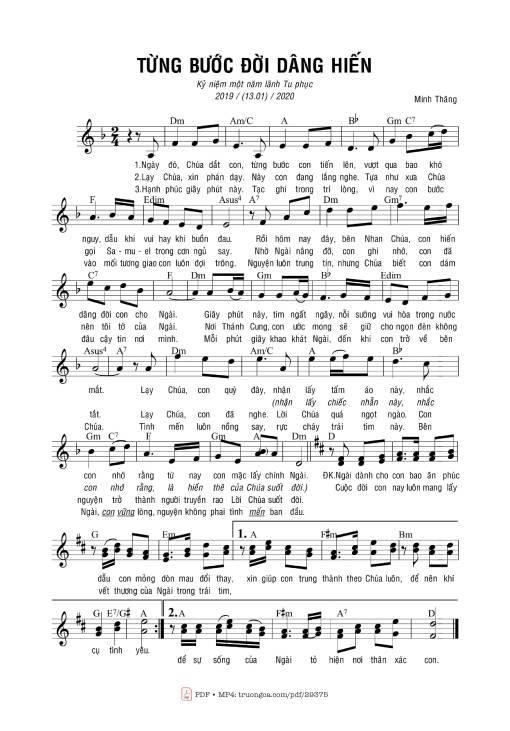 Từng bước đời dâng hiến