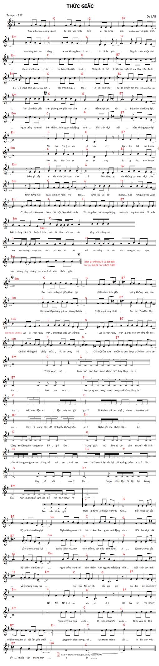 Thức giấc - Da Lab