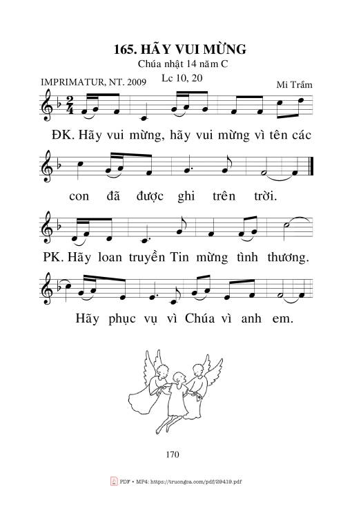 Sheet PDF of Hãy Vui Mừng