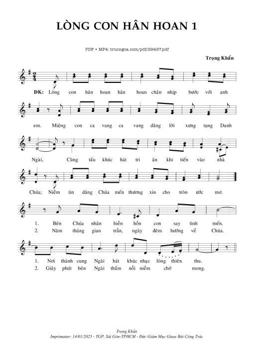 Lòng Con Hân Hoan 1