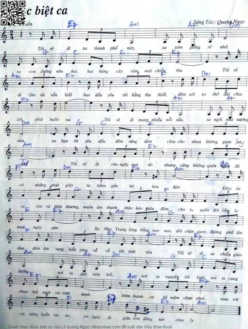 Khúc biệt ca - Lê Quang Ngọc