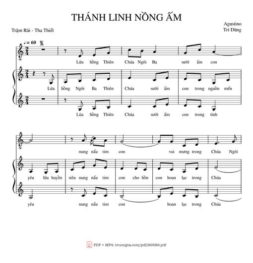 Thánh Linh nồng ấm
