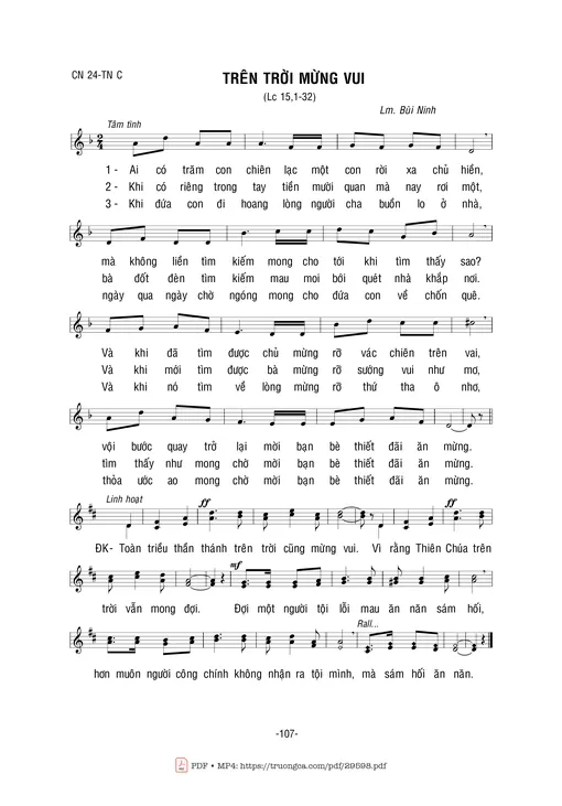 Trên Trời Mừng Vui