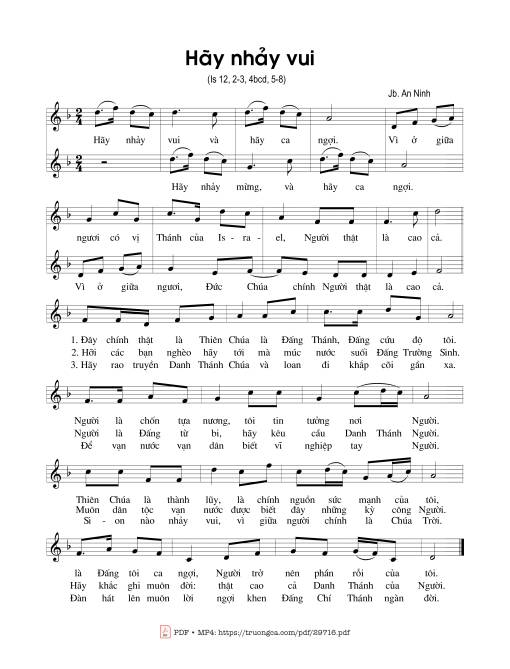 Hãy nhảy vui (Is. 12)