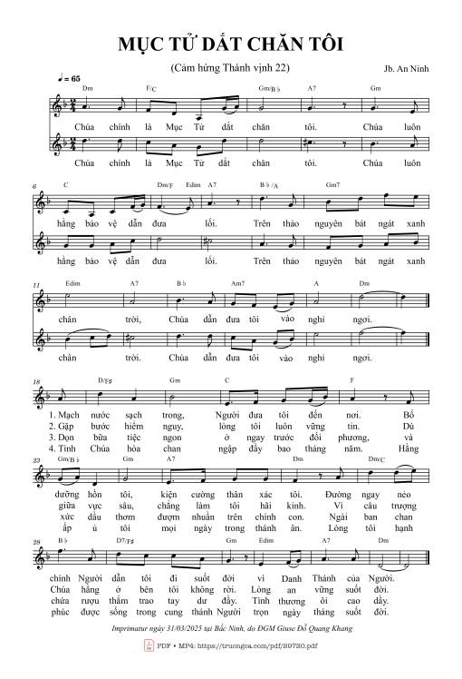 Mục tử dăt chăn tôi