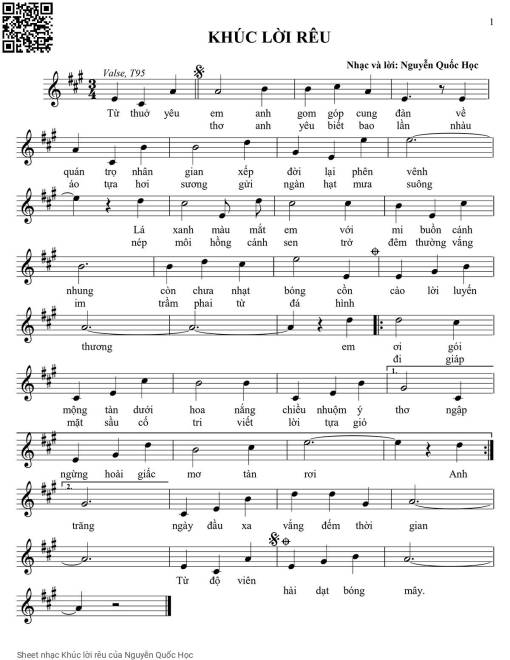 Khúc lời rêu - Nguyễn Quốc Học