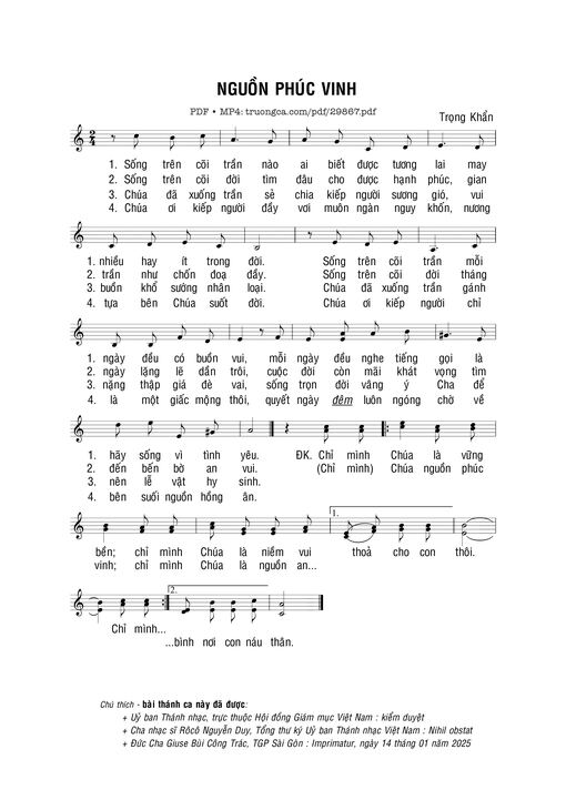 Sheet PDF of Nguồn phúc vinh