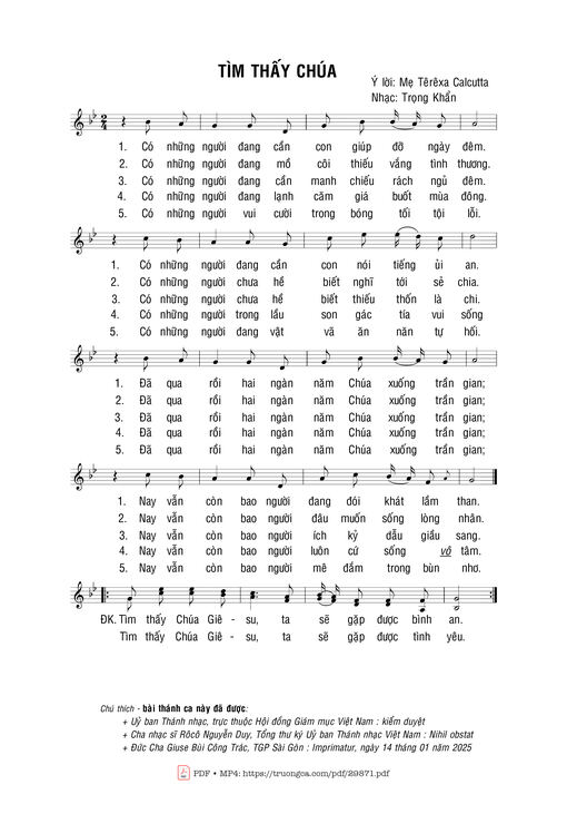 Tìm thấy Chúa - Trọng Khẩn