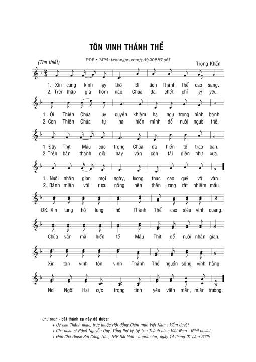 Tôn vinh Thánh Thể