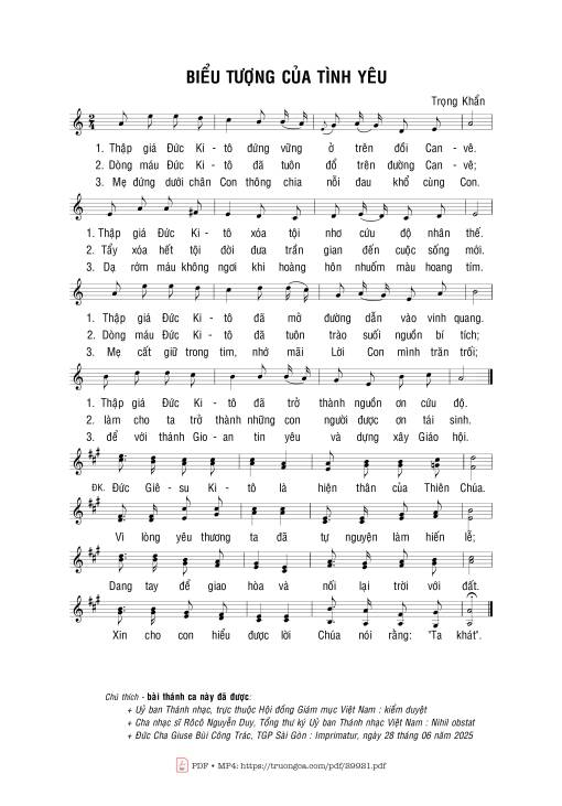 Sheet PDF of Biểu tượng của tình yêu