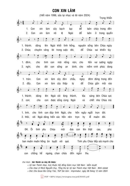 Con Xin Làm - Trọng Khẩn