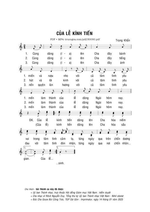 Của lễ kính tiến