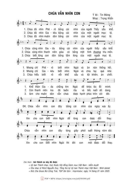 Chúa vẫn nhìn con