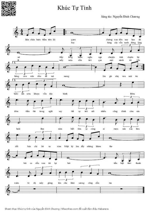 Khúc tự tình - Nguyễn Đình Chương