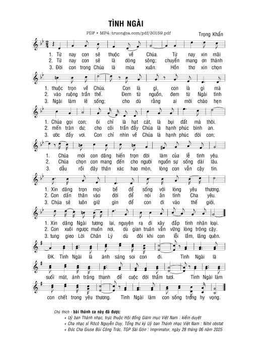 Tình Ngài - Trọng Khẩn