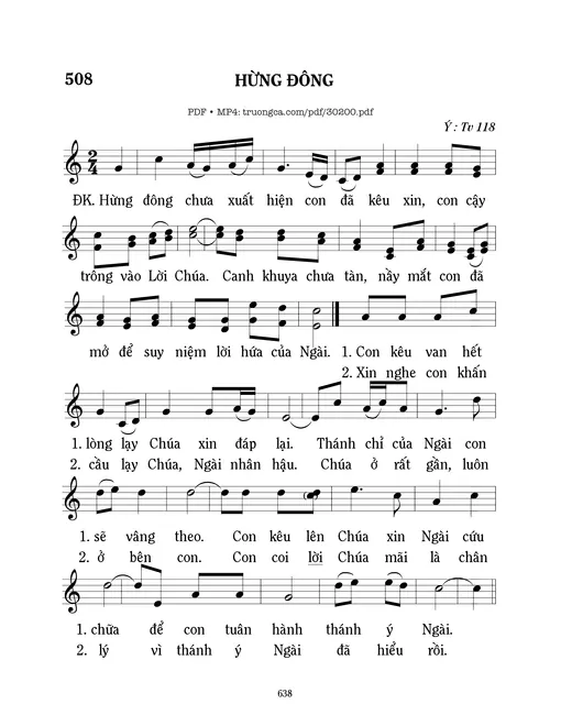 Hừng đông (Tv. 118)