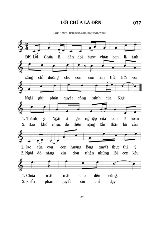 Lời Chúa là đèn