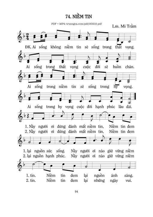 Niềm tin - Mi Trầm